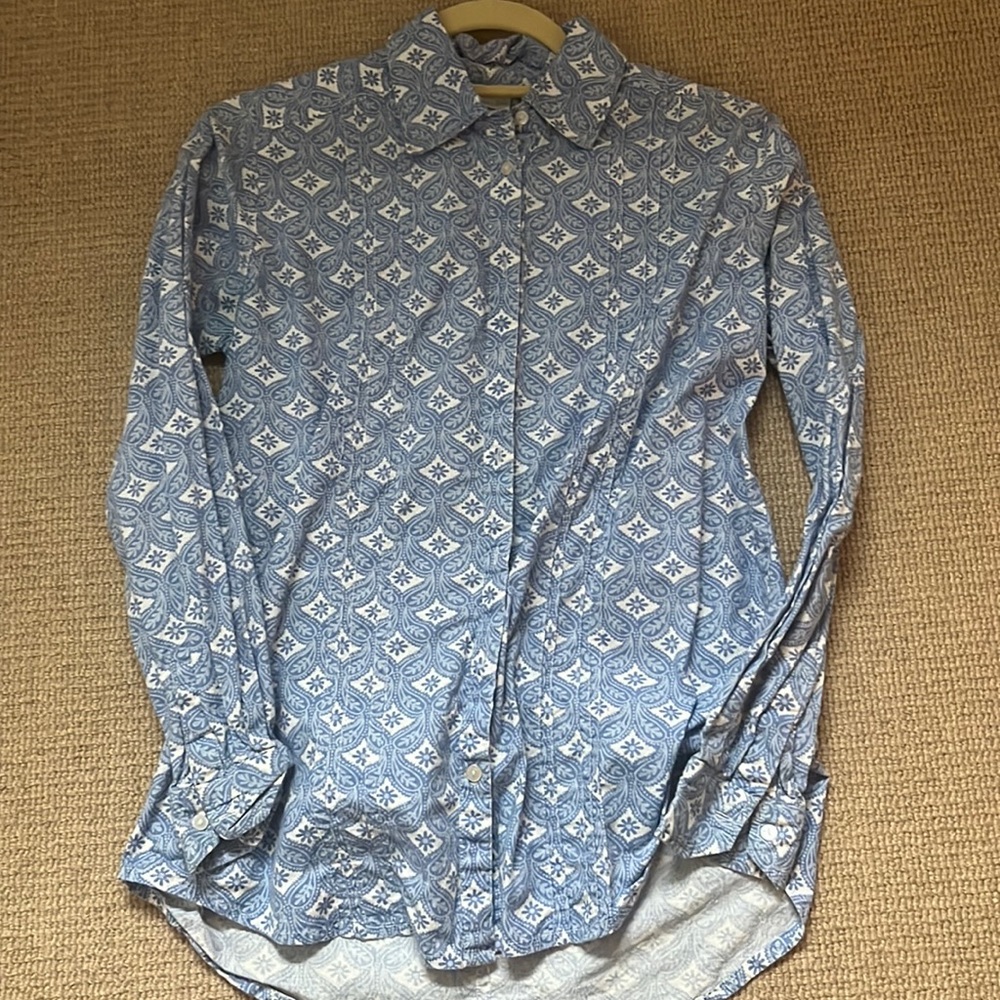 Preppy button down
